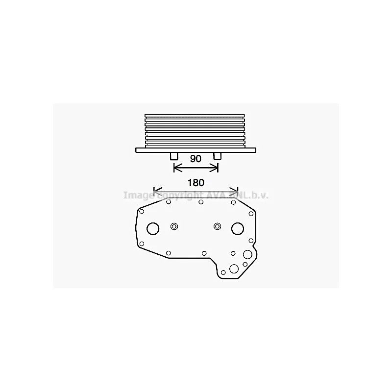Radiateur d'huile AVA QUALITY COOLING ME3291