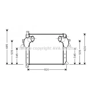 Intercooler, échangeur AVA QUALITY COOLING