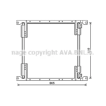 Condenseur, climatisation AVA QUALITY COOLING