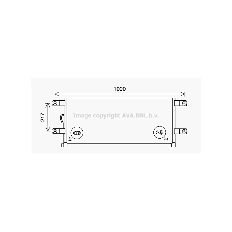 Condenseur, climatisation AVA QUALITY COOLING ME5292