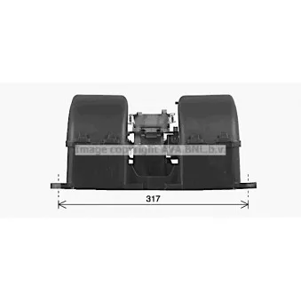 Moteur électrique, pulseur d'air habitacle AVA QUALITY COOLING ME8344