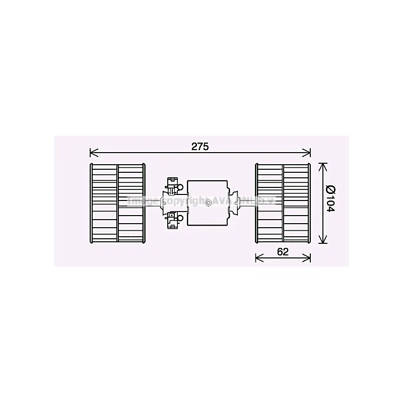 Moteur électrique, pulseur d'air habitacle AVA QUALITY COOLING MS8692