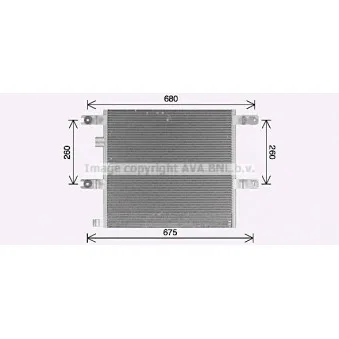 Condenseur, climatisation AVA QUALITY COOLING VL5173