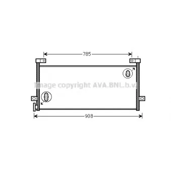 Condenseur, climatisation AVA QUALITY COOLING