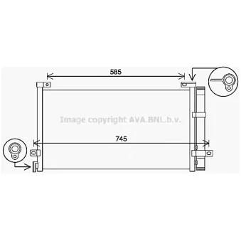 Condenseur, climatisation AVA QUALITY COOLING