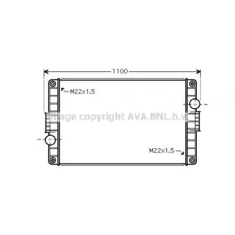 Radiateur, refroidissement du moteur AVA QUALITY COOLING