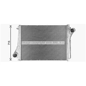 Intercooler, échangeur AVA QUALITY COOLING VL4111