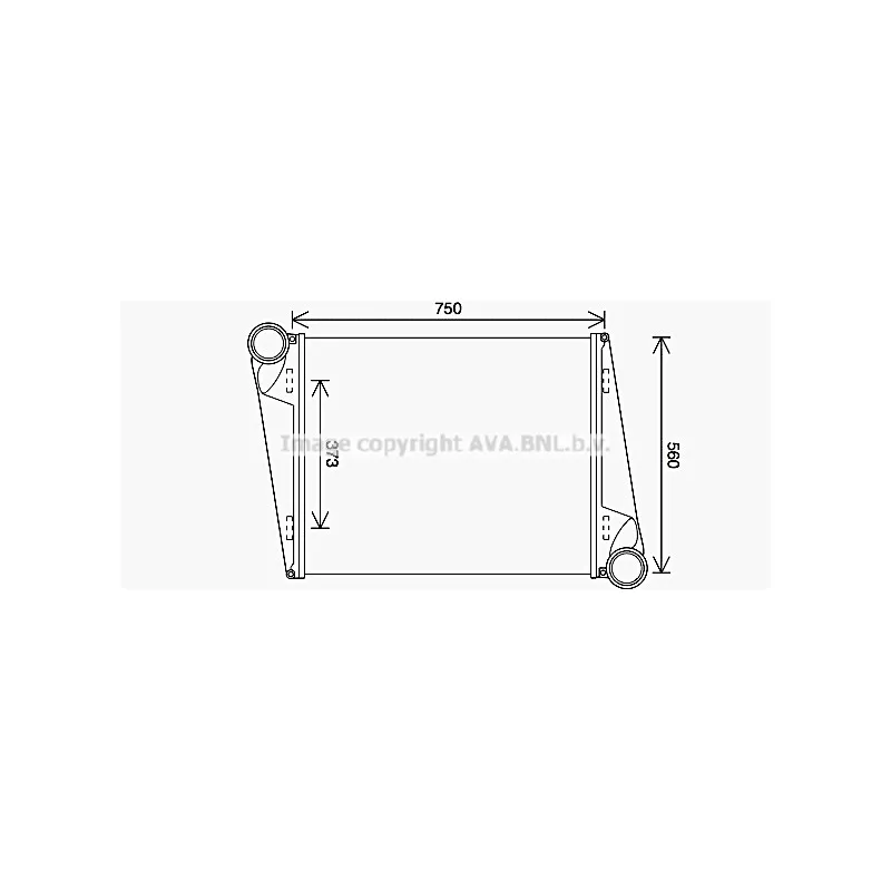 Intercooler, échangeur AVA QUALITY COOLING VL4090