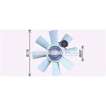 Ventilateur, refroidissement du moteur AVA QUALITY COOLING VLF097
