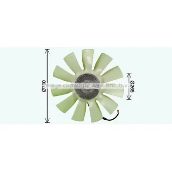 Ventilateur, refroidissement du moteur AVA QUALITY COOLING SCF087