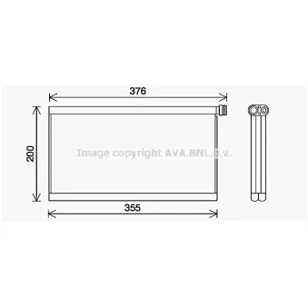 Évaporateur climatisation AVA QUALITY COOLING