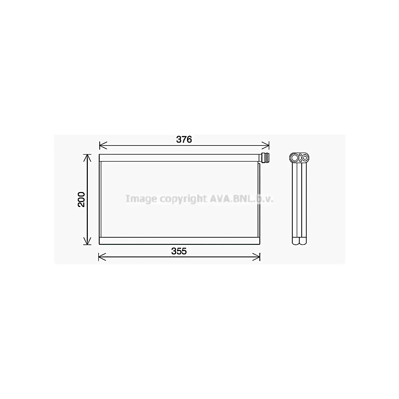 Évaporateur climatisation AVA QUALITY COOLING SCV061