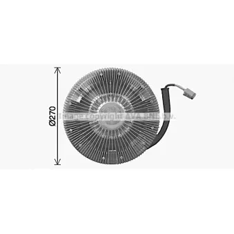 Embrayage, ventilateur de radiateur AVA QUALITY COOLING SCC077