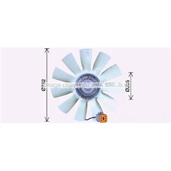Ventilateur, refroidissement du moteur AVA QUALITY COOLING SCF057