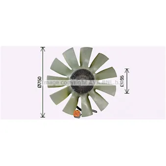 Ventilateur, refroidissement du moteur AVA QUALITY COOLING SCF058