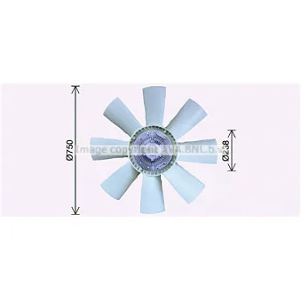 Ventilateur, refroidissement du moteur AVA QUALITY COOLING SCF056