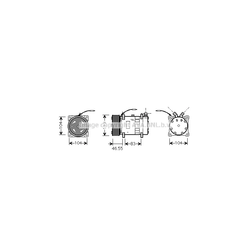Compresseur, climatisation AVA QUALITY COOLING CPAK010