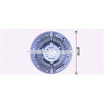 Embrayage, ventilateur de radiateur AVA QUALITY COOLING IVC143