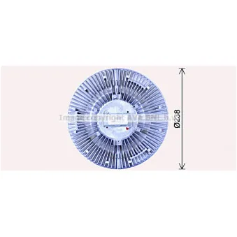 Embrayage, ventilateur de radiateur AVA QUALITY COOLING IVC103