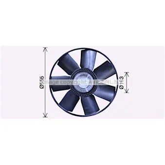 Embrayage, ventilateur de radiateur AVA QUALITY COOLING IVF149
