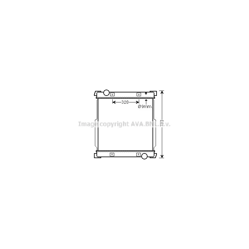 Radiateur, refroidissement du moteur AVA QUALITY COOLING IV2134