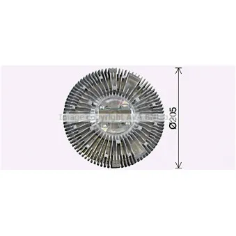 Embrayage, ventilateur de radiateur AVA QUALITY COOLING DFC085