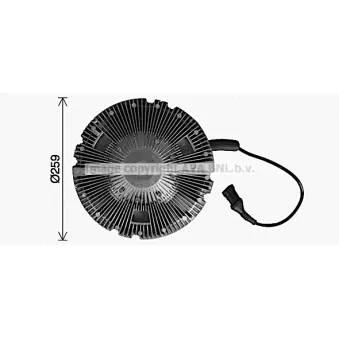 Embrayage, ventilateur de radiateur AVA QUALITY COOLING DFC088