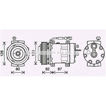 Compresseur, climatisation AVA QUALITY COOLING