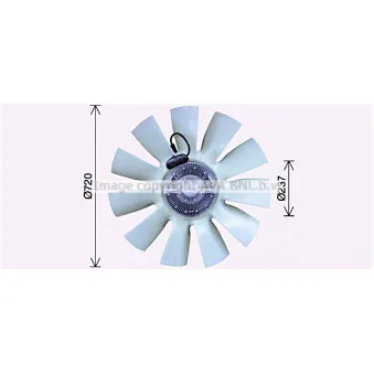 Ventilateur, refroidissement du moteur AVA QUALITY COOLING DFF059