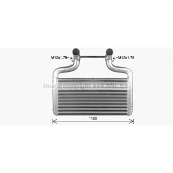 Intercooler, échangeur AVA QUALITY COOLING DF4097