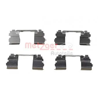 Kit d'accessoires, plaquette de frein à disque METZGER