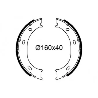 Jeu de mâchoires de frein VALEO