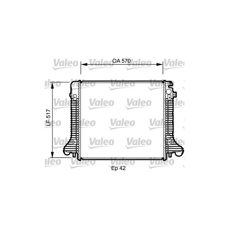 Radiateur, refroidissement du moteur VALEO 732304