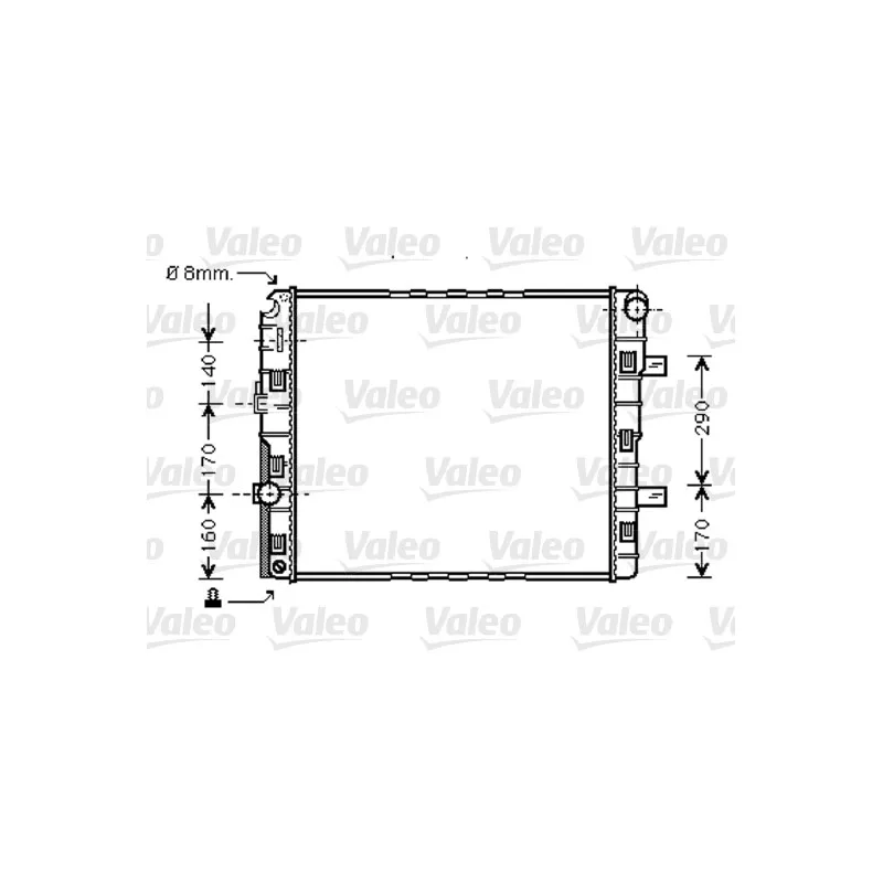 Radiateur, refroidissement du moteur VALEO 733422