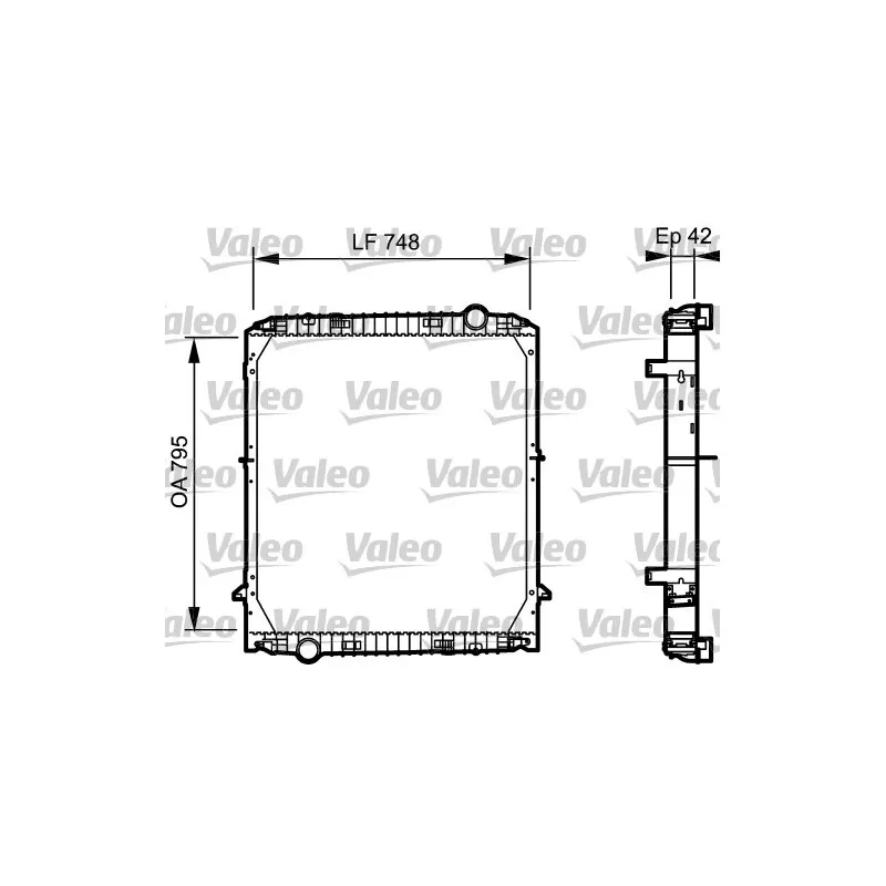 Radiateur, refroidissement du moteur VALEO 733486