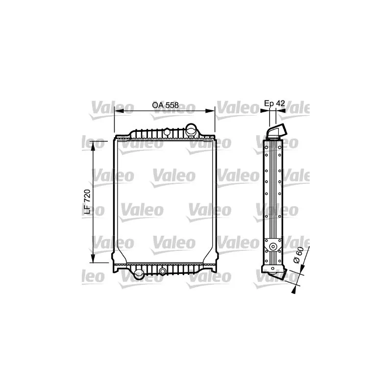 Radiateur, refroidissement du moteur VALEO 733497