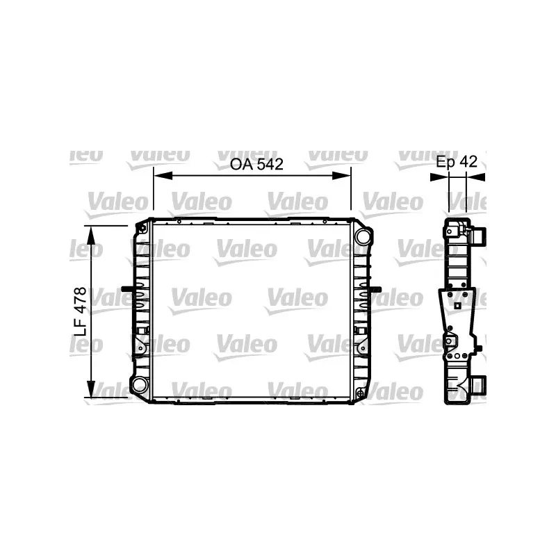 Radiateur, refroidissement du moteur VALEO 733483
