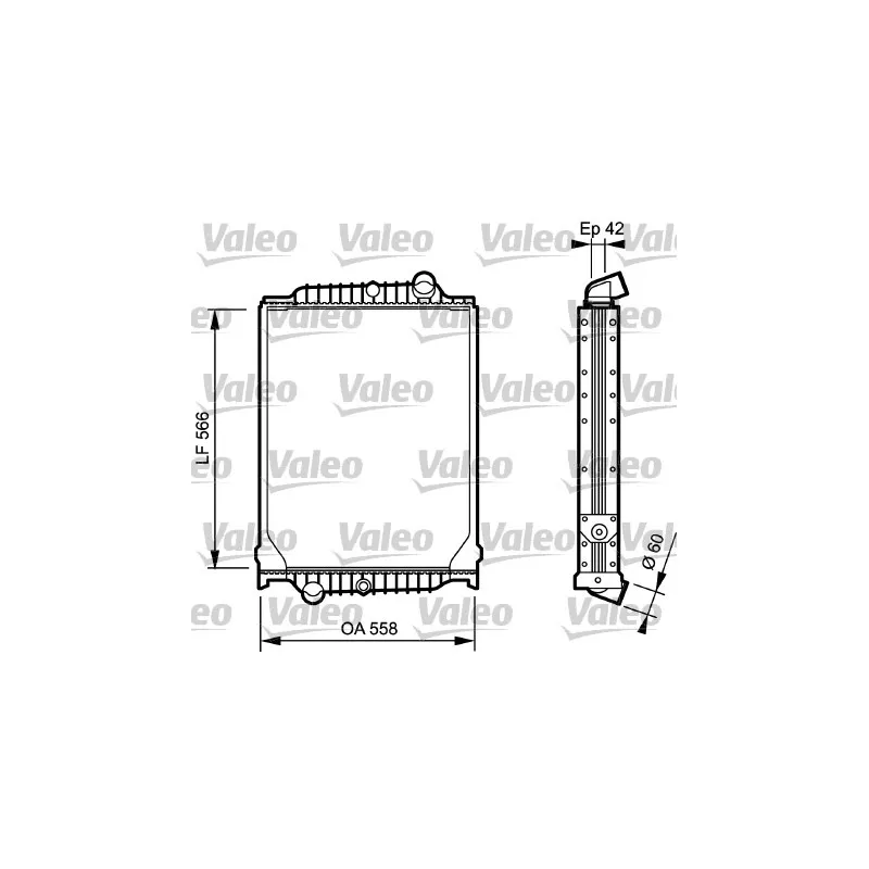 Radiateur, refroidissement du moteur VALEO 733496