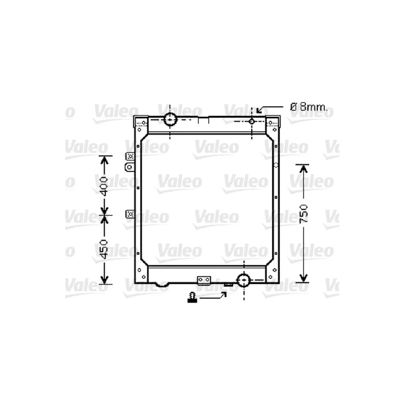 Radiateur, refroidissement du moteur VALEO 733426
