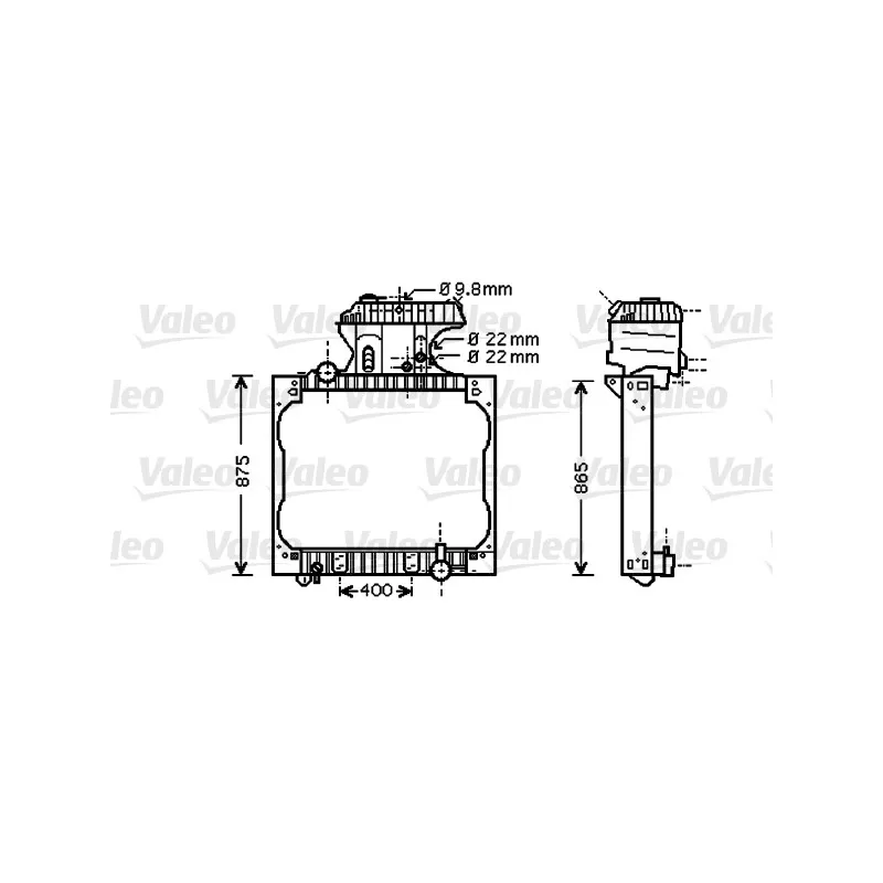 Radiateur, refroidissement du moteur VALEO 733428
