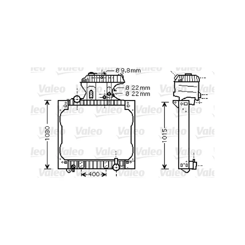 Radiateur, refroidissement du moteur VALEO 733429