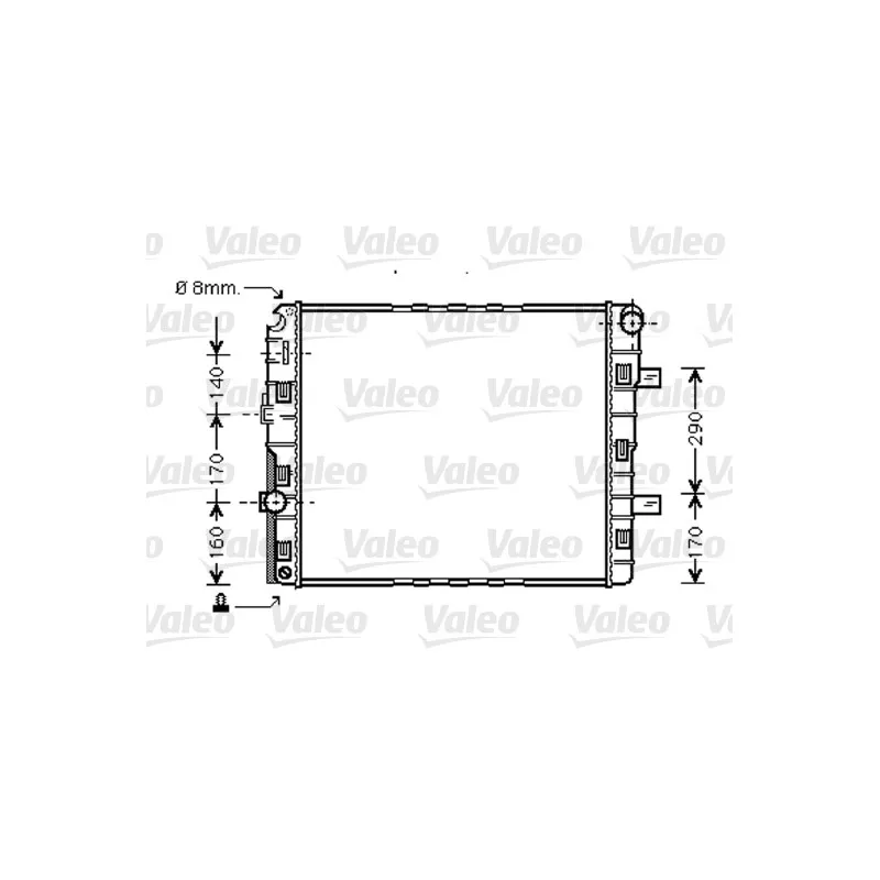 Radiateur, refroidissement du moteur VALEO 733423