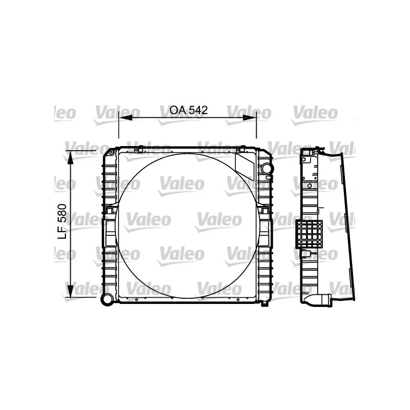 Radiateur, refroidissement du moteur VALEO 731534