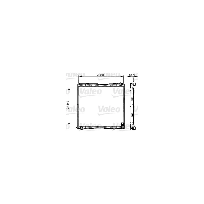Radiateur, refroidissement du moteur VALEO 733540