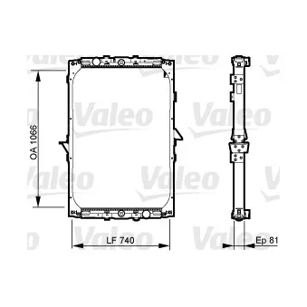 Radiateur, refroidissement du moteur VALEO