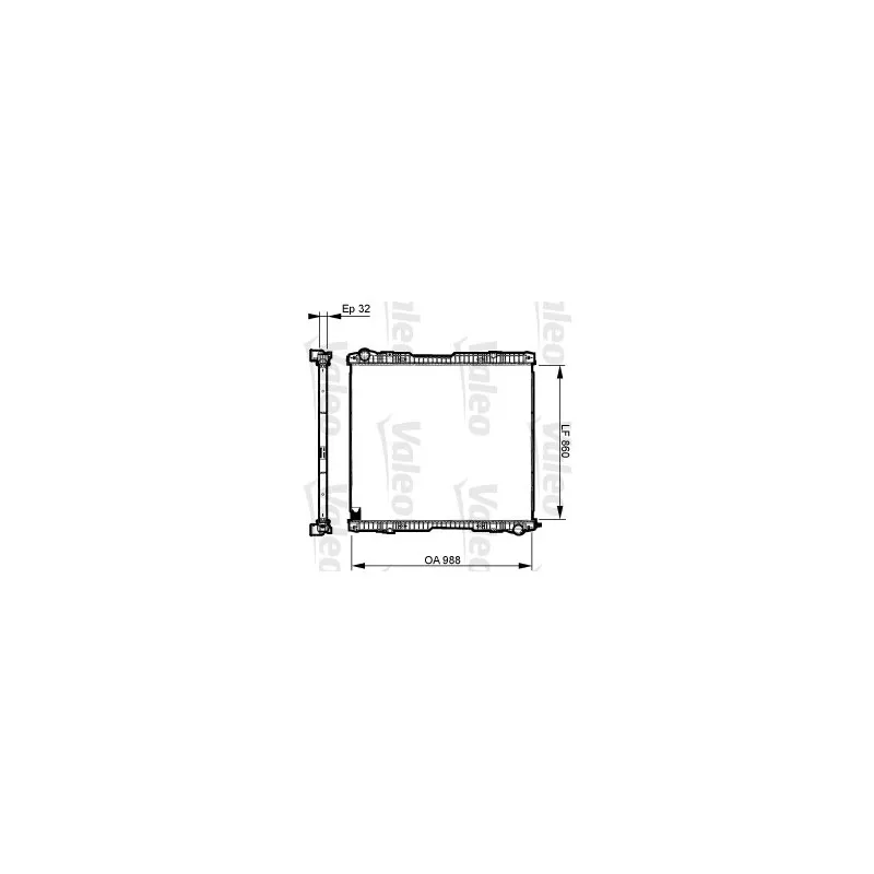 Radiateur, refroidissement du moteur VALEO 733539