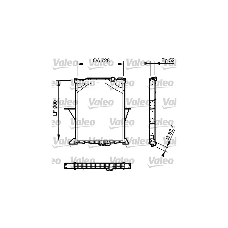Radiateur, refroidissement du moteur VALEO 733502