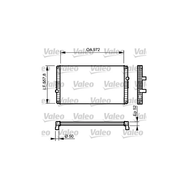 Radiateur, refroidissement du moteur VALEO 733501