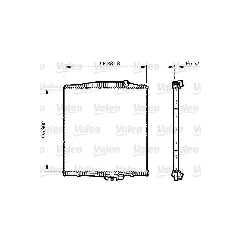 Radiateur, refroidissement du moteur VALEO 733505
