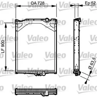 Radiateur, refroidissement du moteur VALEO